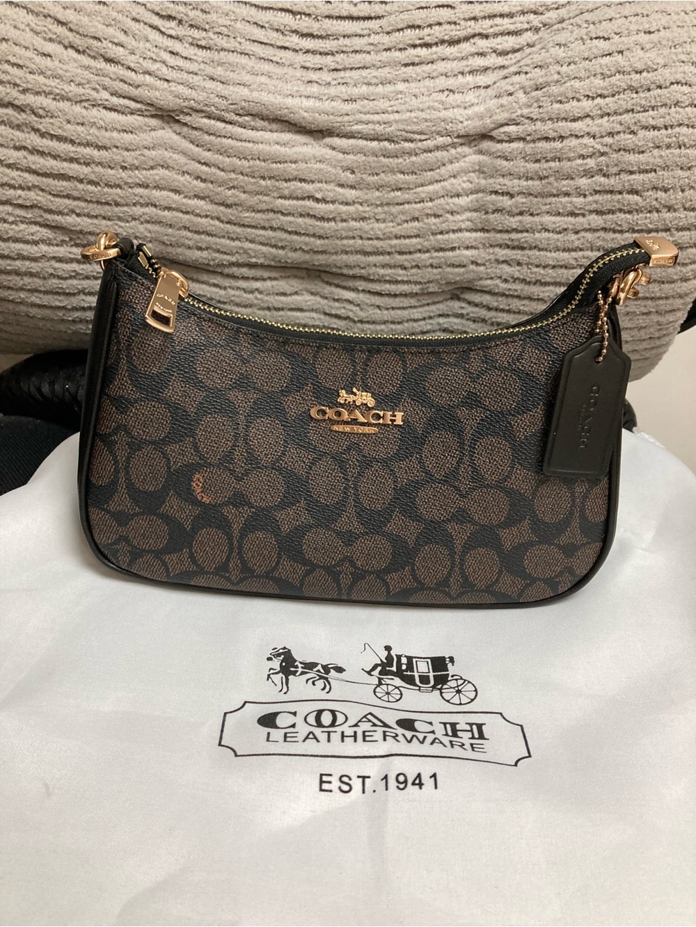 COACH Teri Shoulder Bag In Signature Canvas
